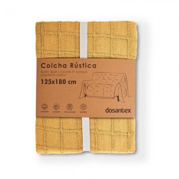 COLCHA MULT.125X180 MOSTAZA...