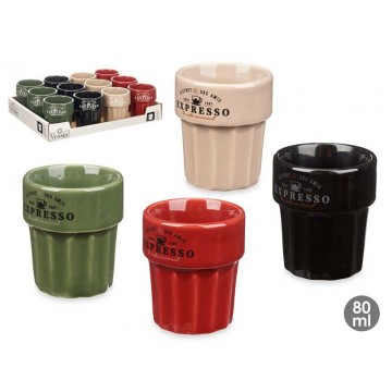 VASO EXPRESSO 80ML COLORES...